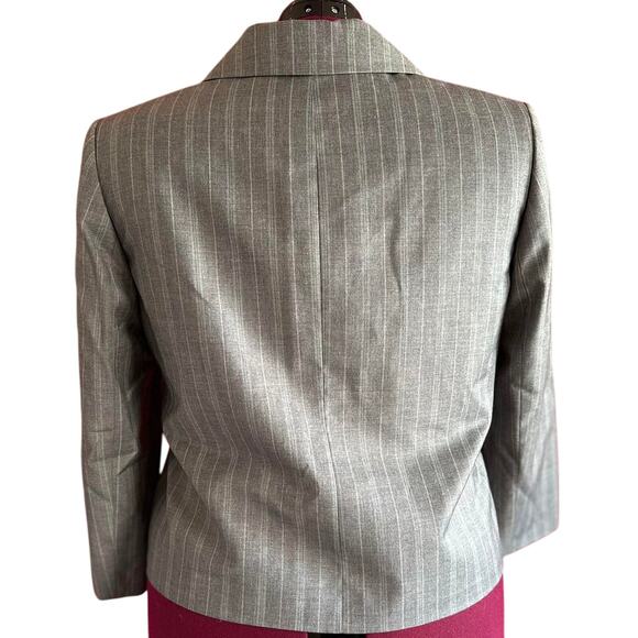 Vintage Blazer Womens Size 12P Gray Large Buttons Retro Business Casual Office - Picture 4 of 7